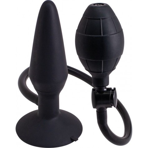 Анальная пробка с функцией расширения Inflatable Butt Plug Medium - 14,2 см.